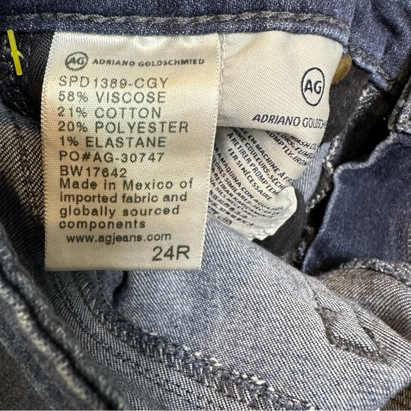 AG Adriano Goldschmeid The Legging Ankle Jeans Womens Skinny Stretch Mid Rise 24 - Picture 15 of 15